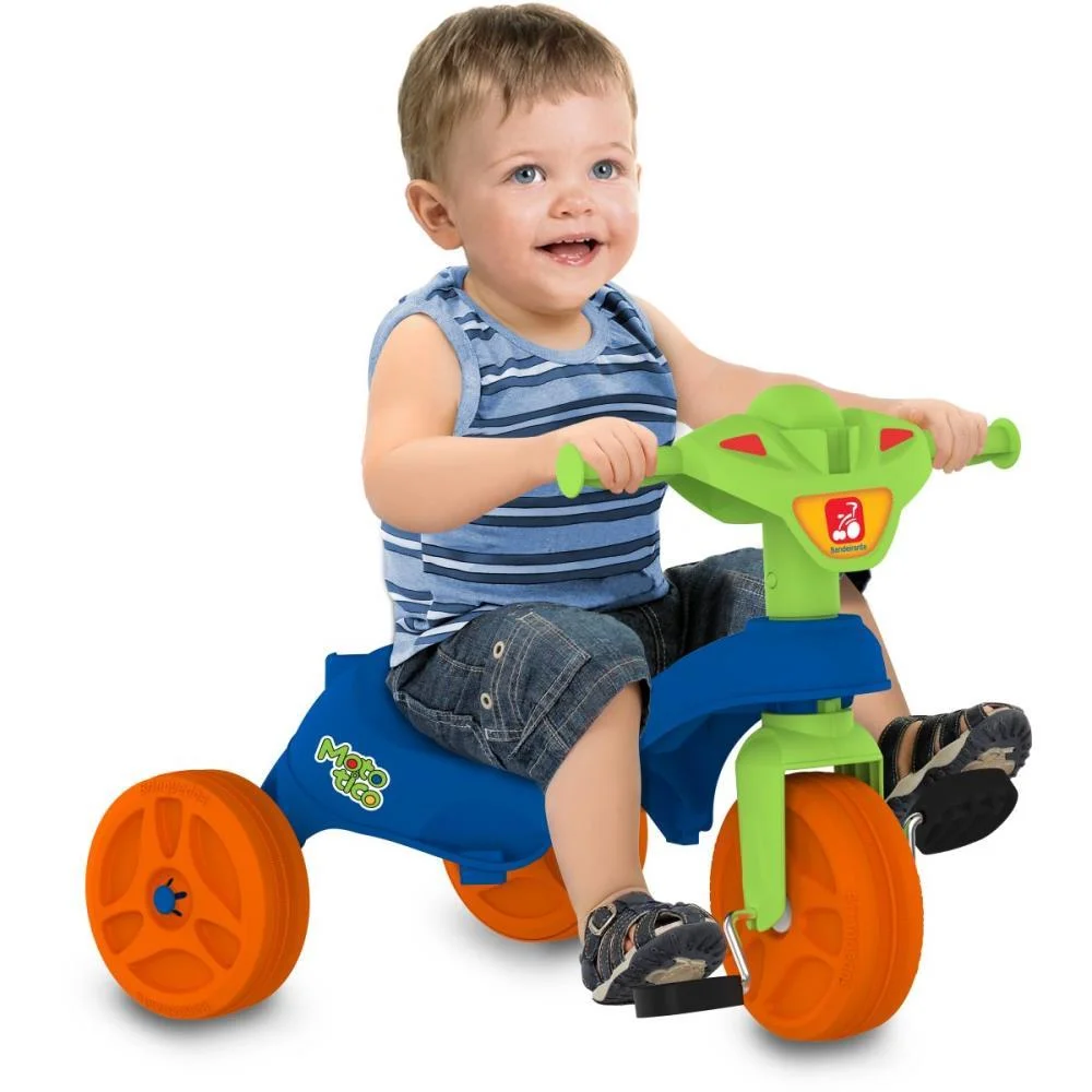 Triciclo Mototico Passeio/Pedal Azul Bandeirante - imagem 4