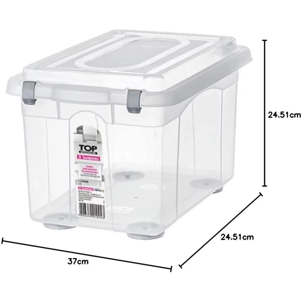 Caixa Plastica Multiuso Top Stock 16,7 Litros Sanremo - imagem 4