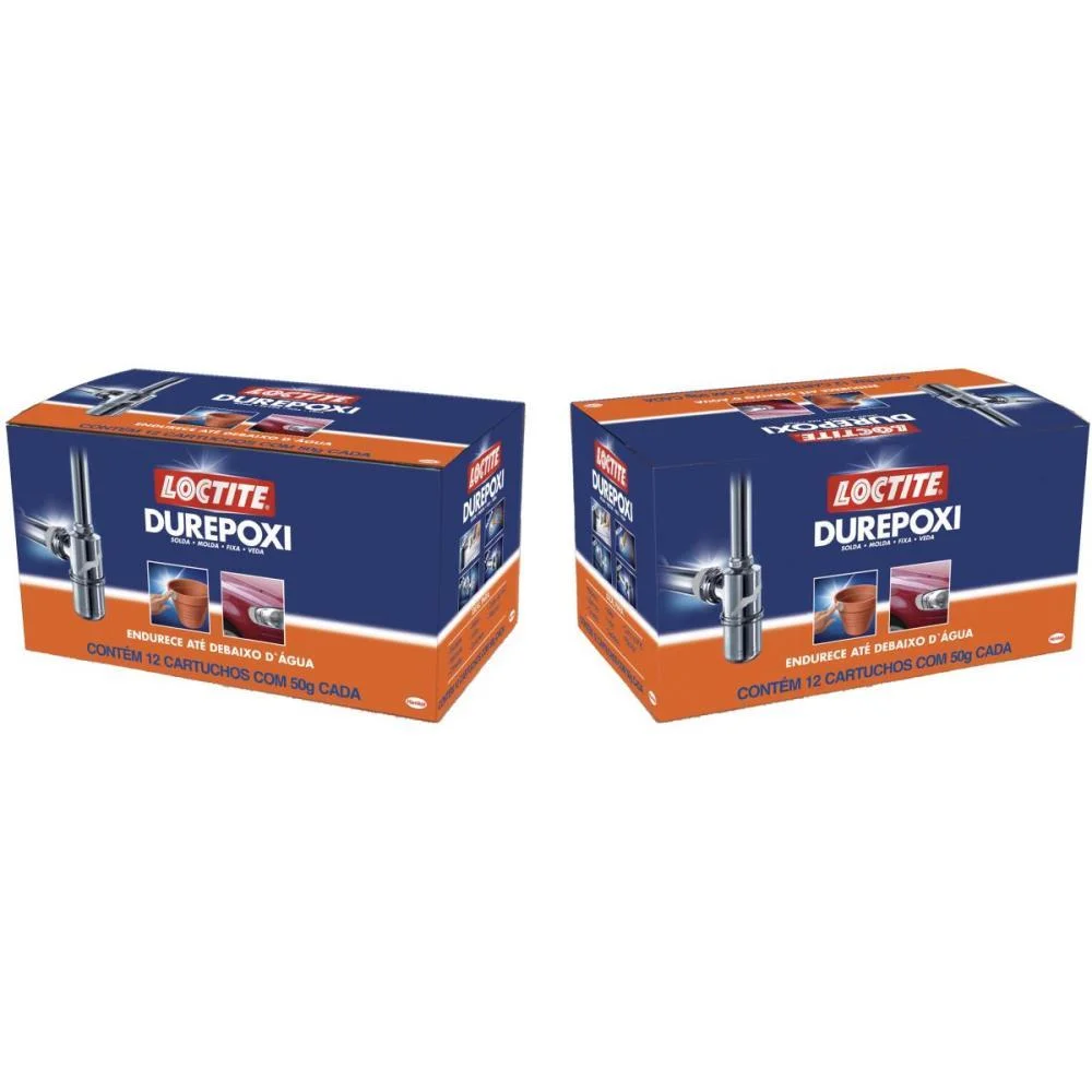 Cola De Alta Resistencia Durepoxi 50G Loctite Henkel (Cx.c/12) - imagem 3