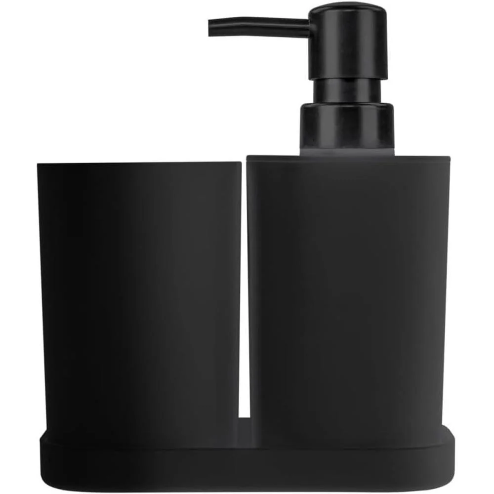 Utensilios Para Banheiro Kit 3Pcs Para Pia Preto Ordene (Kit) - imagem 10