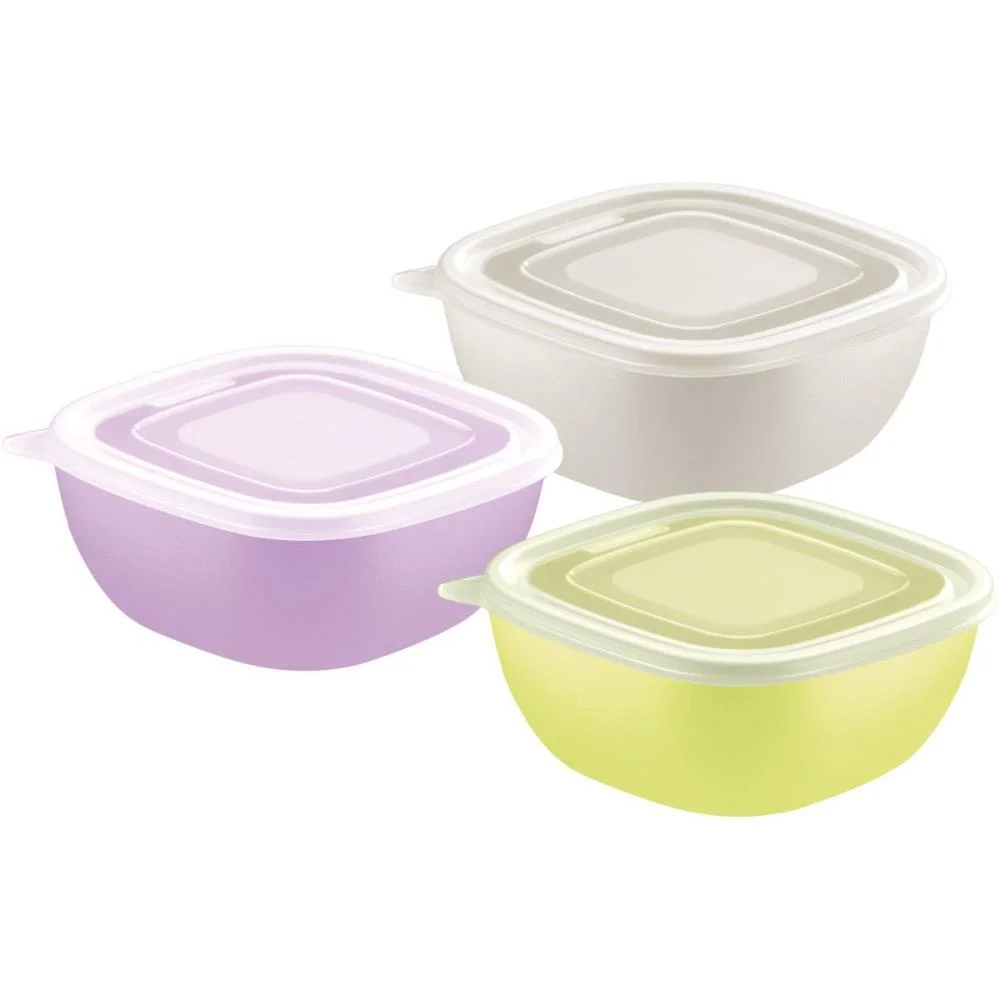 Pote Plastico Mix Color 600Ml C/Tampa Transp Tramontina - imagem 2