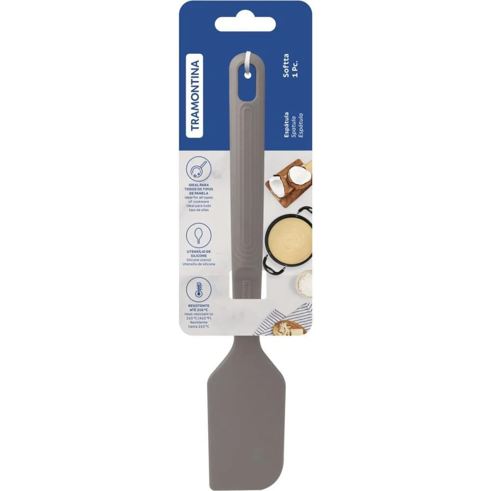 Talher Espatula Silicone Cinza Tramontina - imagem 4