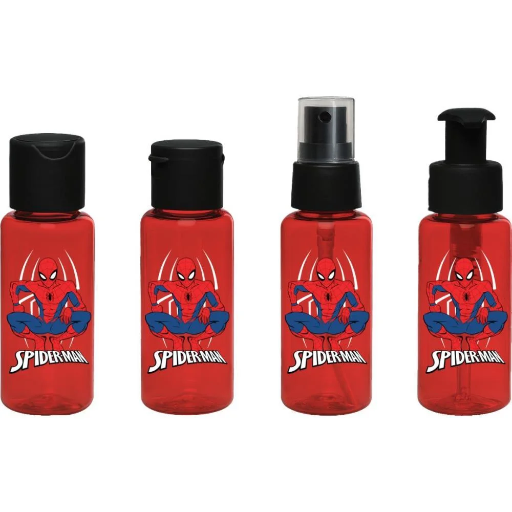 Organizador Spider Man Kit Viagem 4Pcs 60M Tiba - imagem 2