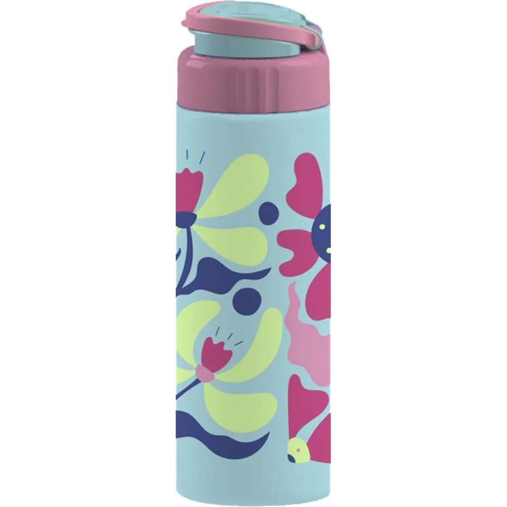 Garrafa Plastica Roma 700Ml Decorada Azul Tiba - imagem 2