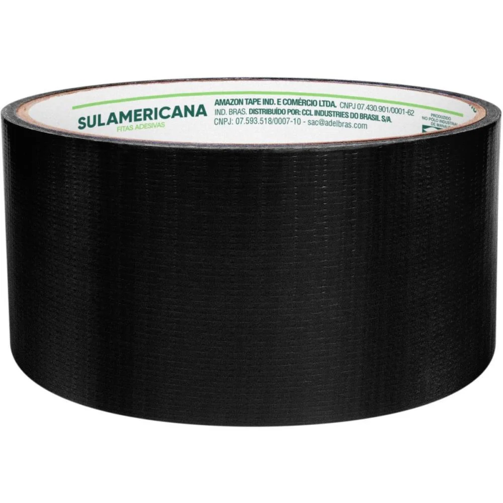 Fita De Alta Resistencia Silver Tape Preta 48Mmx5M. Sulamericana - imagem 5