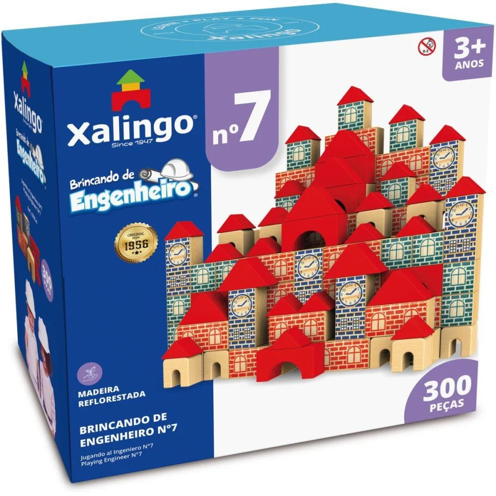 Brinquedo Para Montar Brincando De Engenheiro-7 300P Xalingo - imagem 3