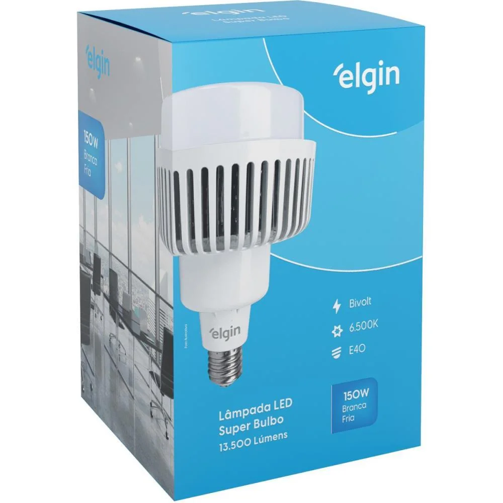 Lampada Led Bulbo T190 150W Bivolt 6500K Elgin - imagem 3