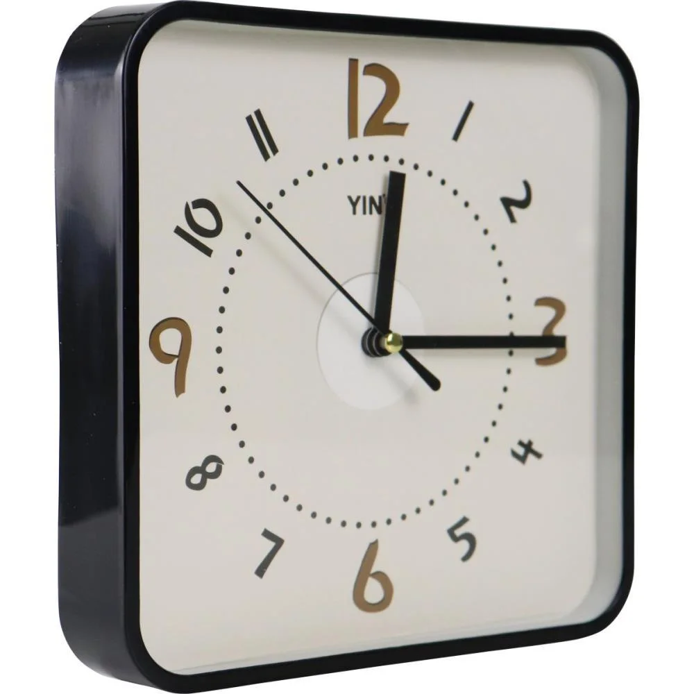 Relogio De Parede Quadrado 20,2Cm 3 Cores (S) Tt Brasil - imagem 2