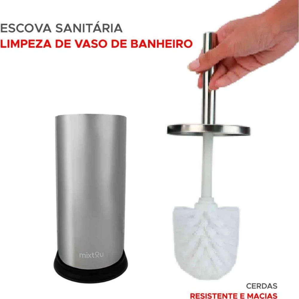 Utensilio Domestico Escova Sanit. C/Sup. Inox 30Cm Santana Centro - imagem 4
