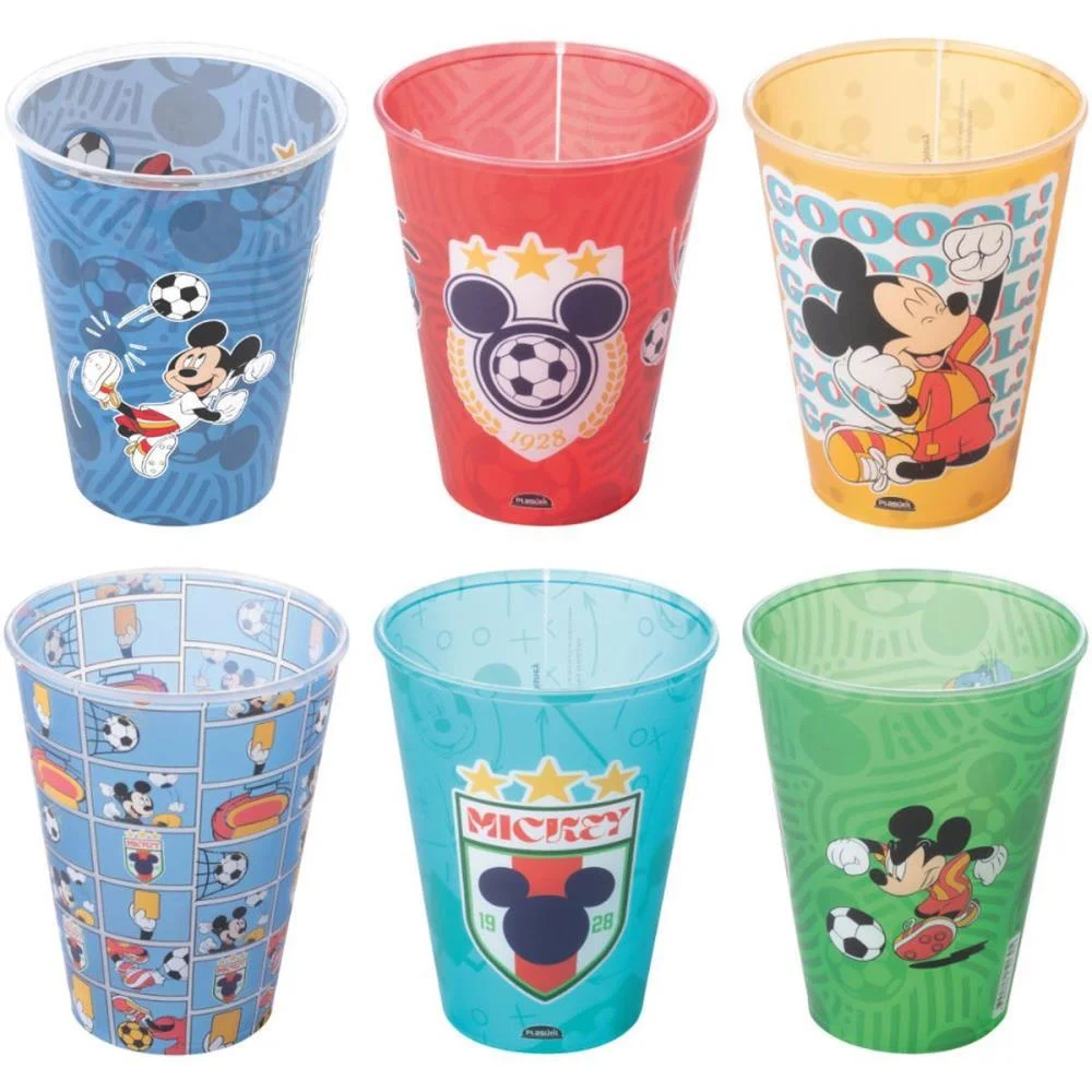 Copo Decorado Disney Futebol 280Ml (S) Plasutil - imagem 8