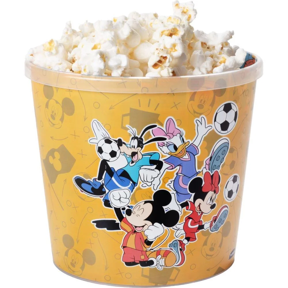 Balde Para Pipoca Disney Futebol 2,1L Plasutil - imagem 3