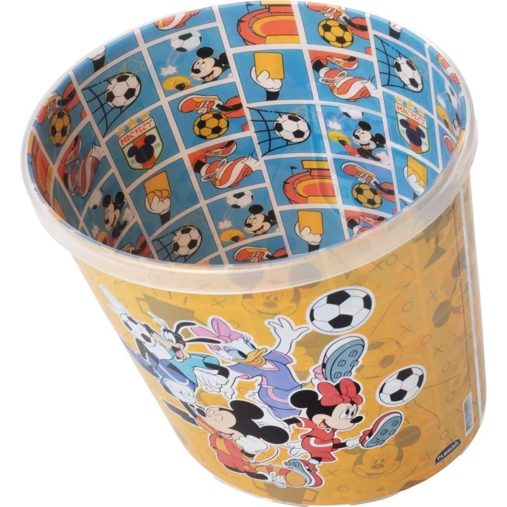 Balde Para Pipoca Disney Futebol 2,1L Plasutil - imagem 4