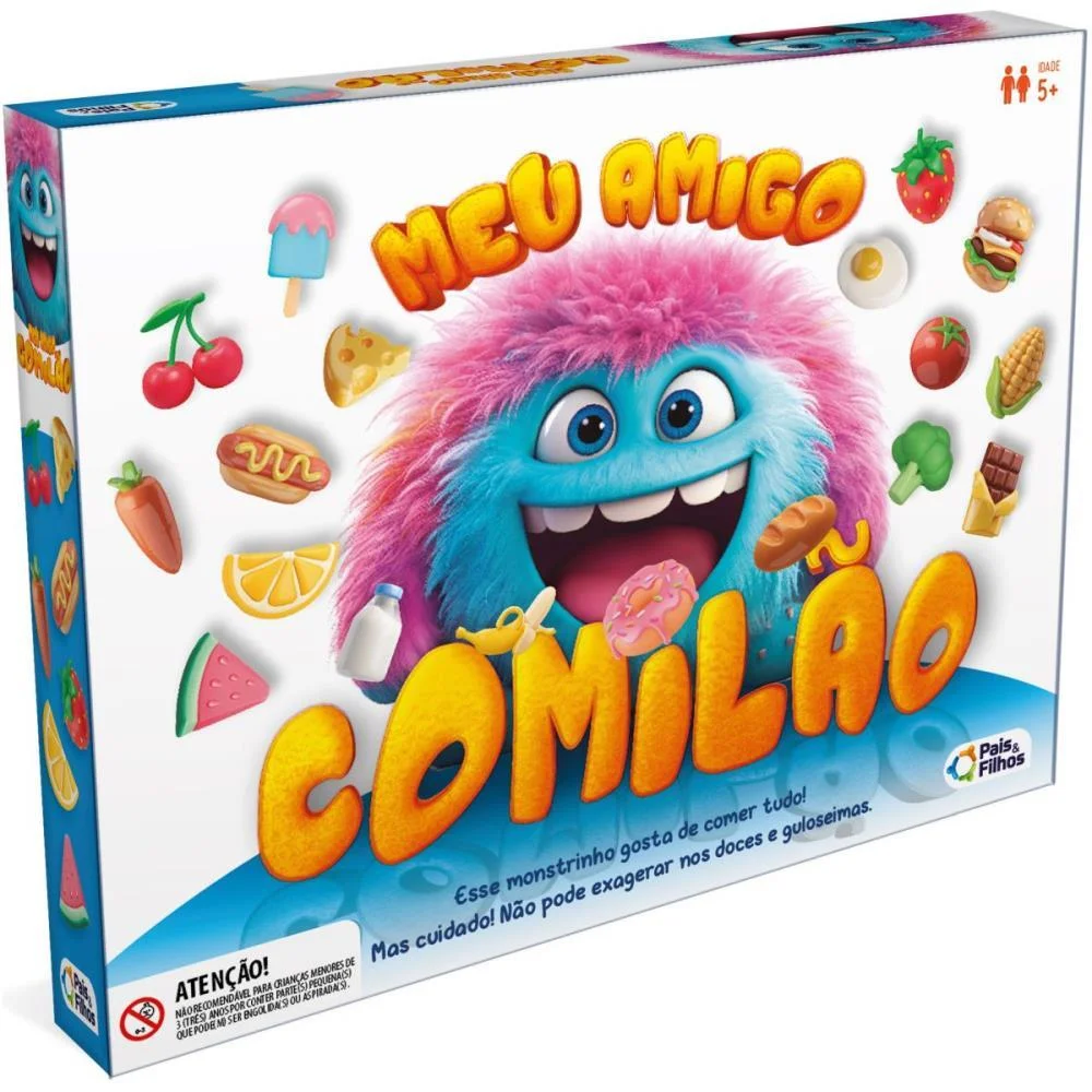 Jogo De Tabuleiro Meu Amigo Comilao Pais E Filhos - imagem 2