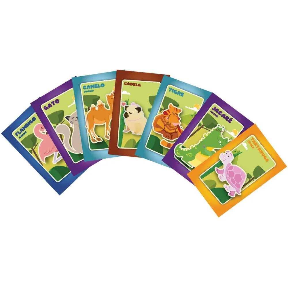 Jogo De Cartas Mico 56 Cartas Pais E Filhos - imagem 4