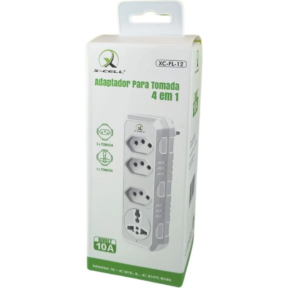 Adaptador Para Tomada Universal 2P+T Bivolt 10A Flex - imagem 3