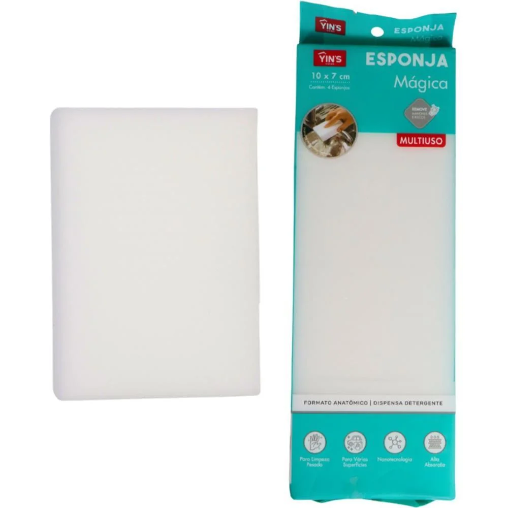 Esponja Para Limpeza Esponja Magica C/4 Tt Brasil (Kit) - imagem 2