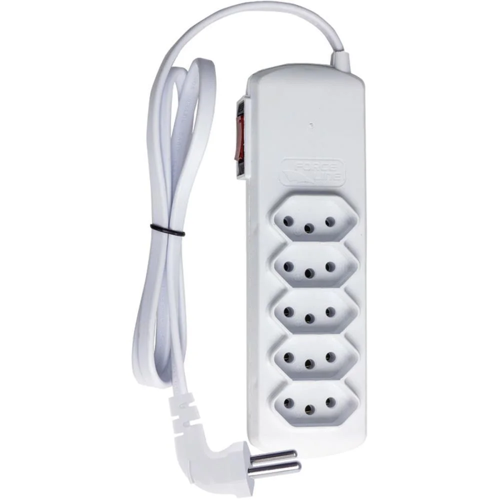 Filtro De Linha 5 Tomadas Slim Plug 90° Biv. B Force Line - imagem 5