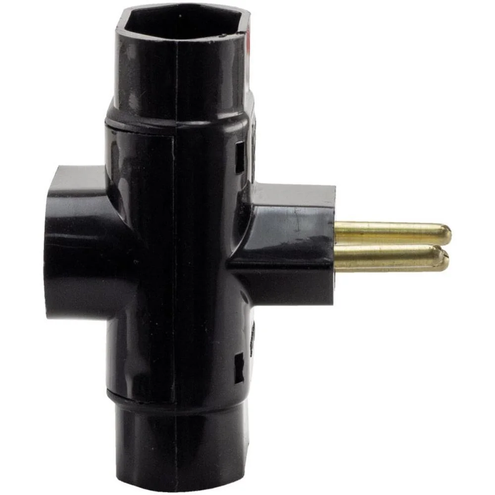 Adaptador Para Tomada Benjamim Tripolar Normatizado Force Line - imagem 4