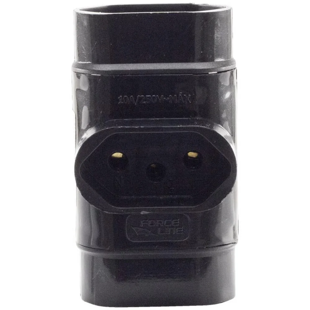 Adaptador Para Tomada Benjamim Tripolar Normatizado Force Line - imagem 5
