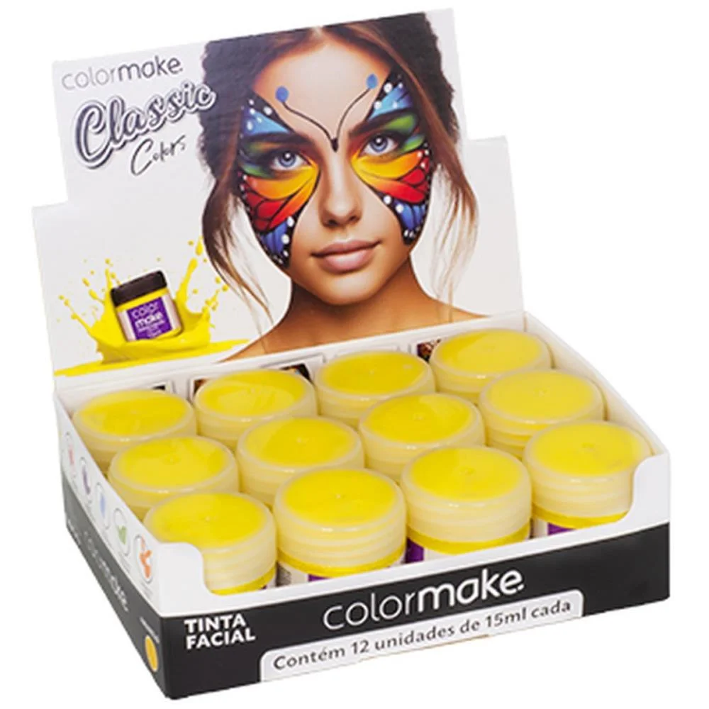 Copa Do Mundo Pintura Facial Liquida15Ml Am. Colormake C/ 12 Unidades - imagem 3