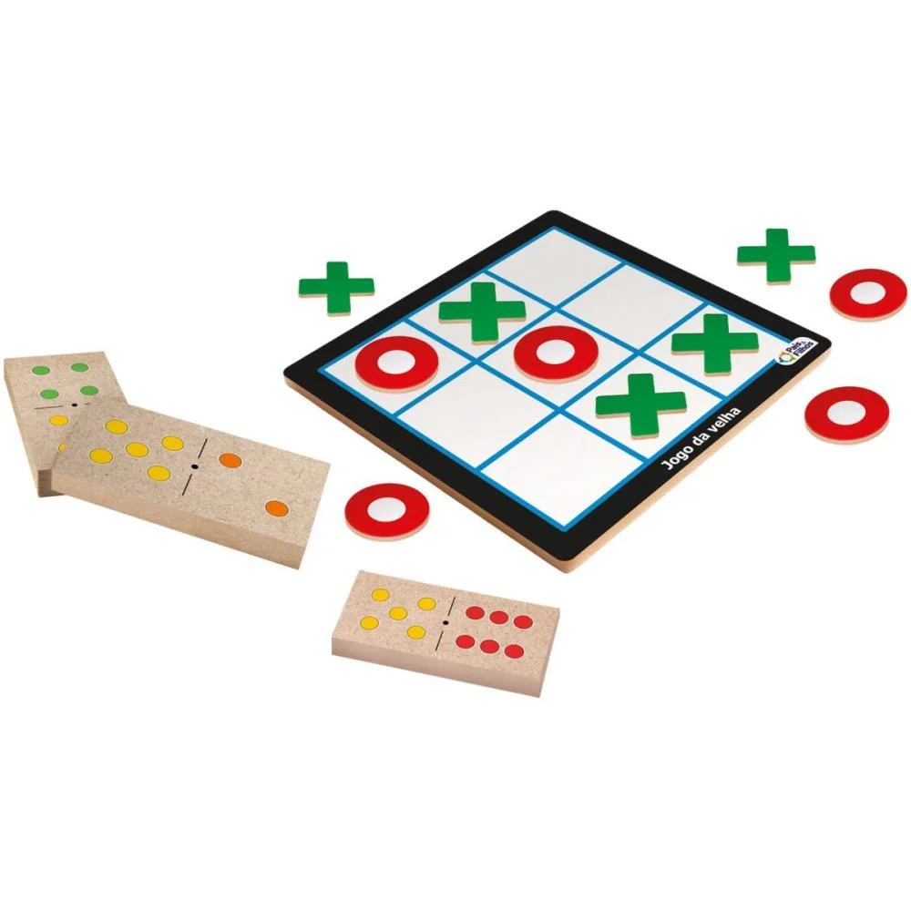 Jogo Diverso Jogo Da Velha + Domino Pais E Filhos - imagem 4