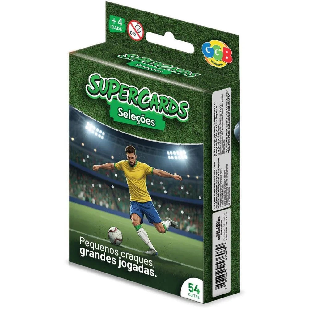 Copa Do Mundo Super Cards Selecao Futebol (S Ggb Plast - imagem 2