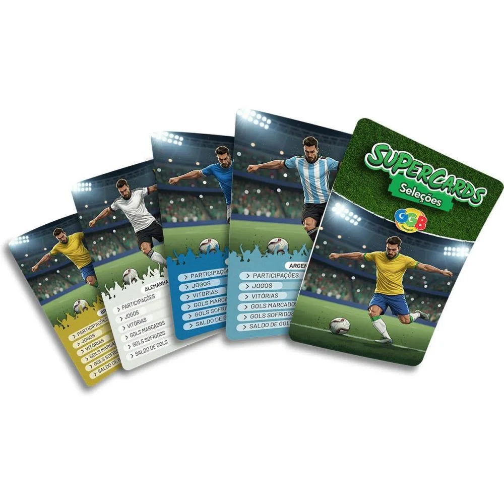 Copa Do Mundo Super Cards Selecao Futebol (S Ggb Plast - imagem 3