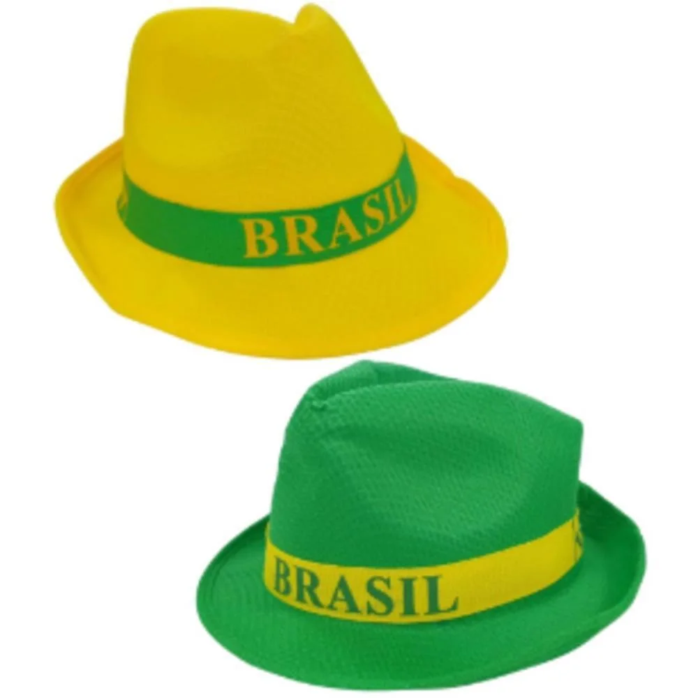 Copa Do Mundo Chapeu Malandrinho Brasil (S) Nyr Festas (Pct.c/06) - imagem 4