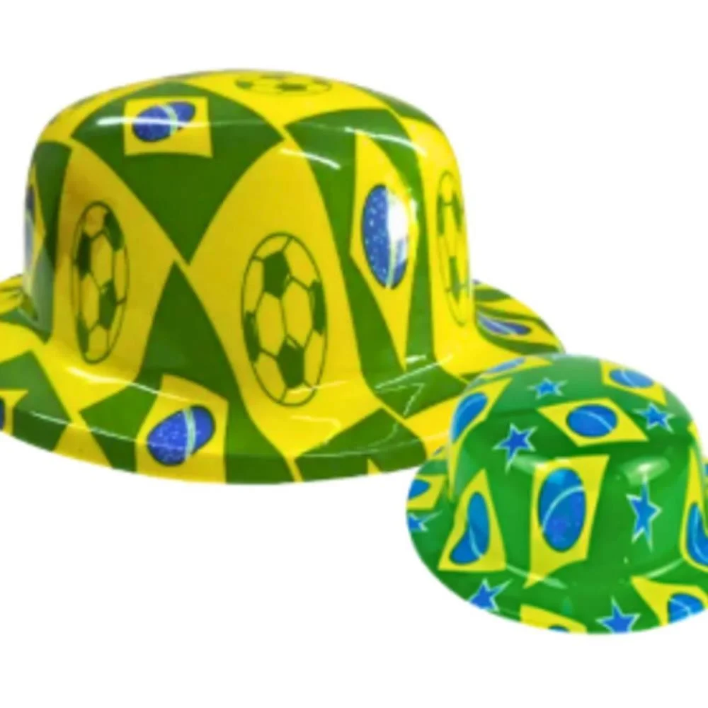 Copa Do Mundo Chapeu Coquinho Brasil Plast(S Nyr Festas (Pct.c/12) - imagem 3
