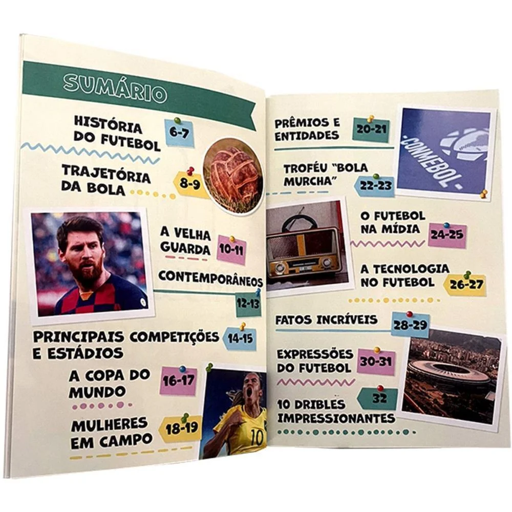 Copa Do Mundo Livro 101 Curiosidades Futebol Magic Kids - imagem 6