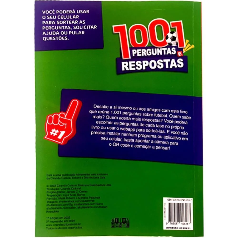 Copa Do Mundo Livro 1001 Perguntas/Respostas Magic Kids - imagem 5