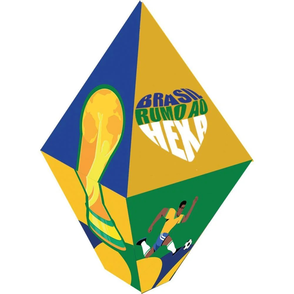 Copa Do Mundo Balao De Papel Brasil G Festcolor (Pct.c/02) - imagem 2