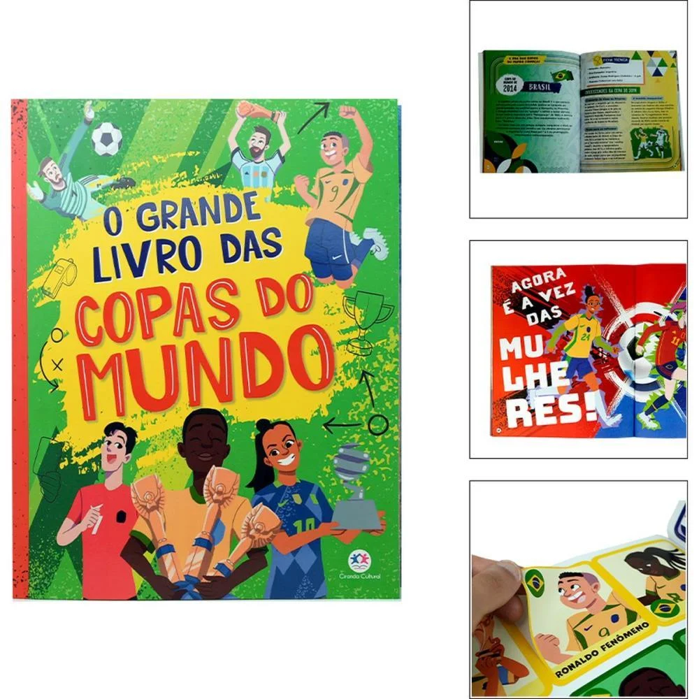 Copa Do Mundo Livro Das Copas Do Mundo C/Ade Magic Kids - imagem 6