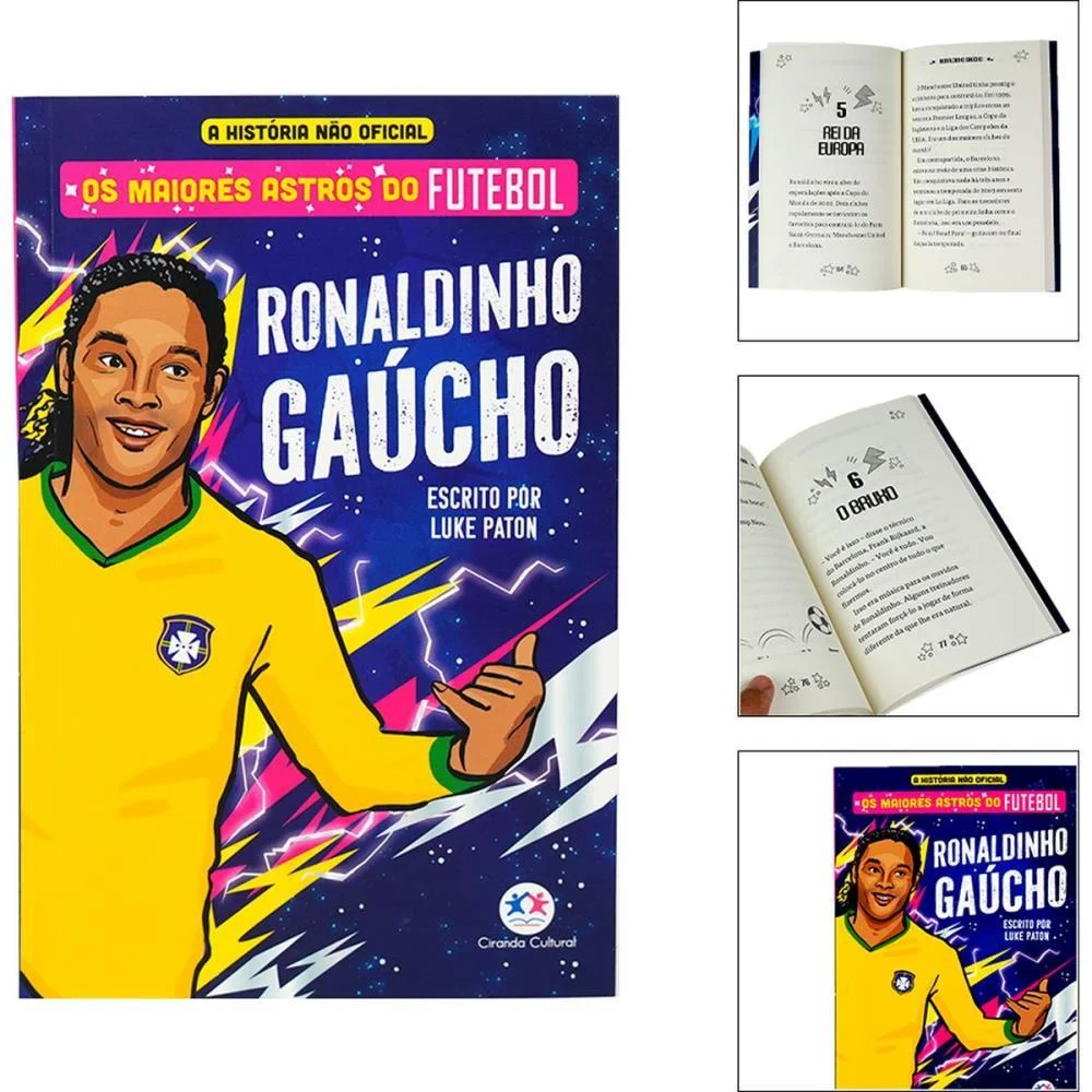 Copa Do Mundo Livro Astros Ronaldinho Gaucho Magic Kids - imagem 2