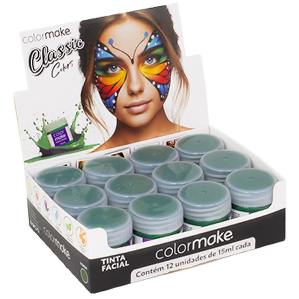 Copa Do Mundo Pintura Facial Liquida15Ml Vd. Colormake C/ 12 Unidades - imagem 2