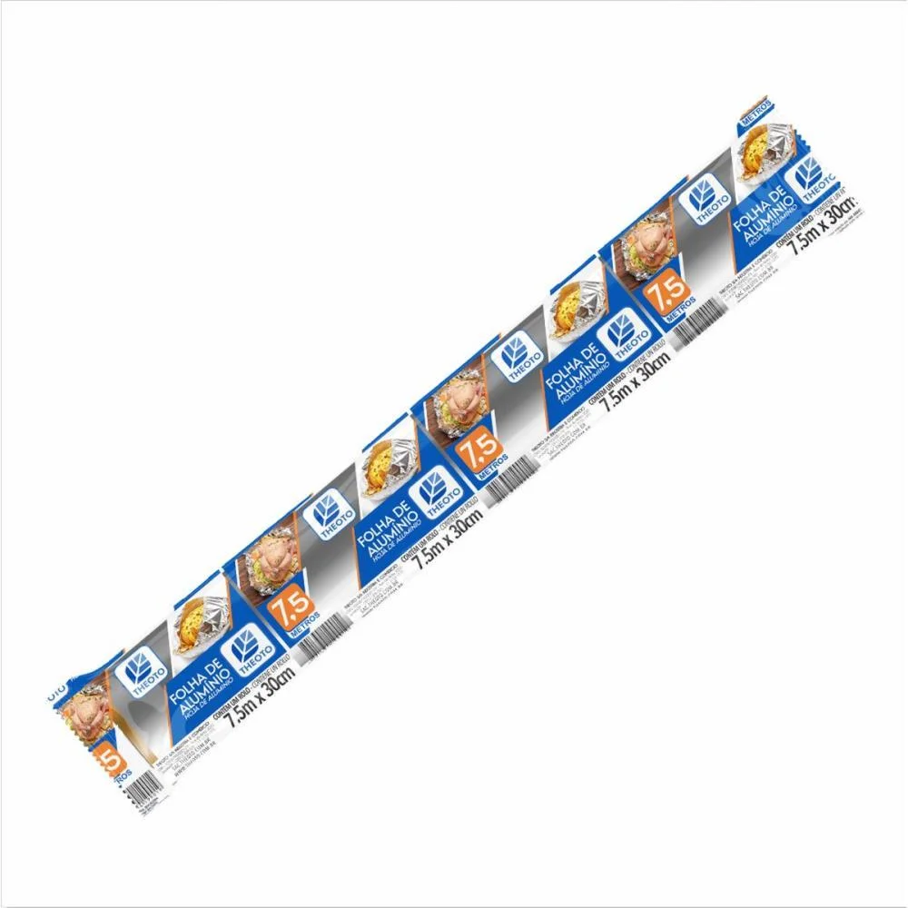 Papel Aluminio 30 Cm X 7,5 M Theoto (Rolo) - imagem 3