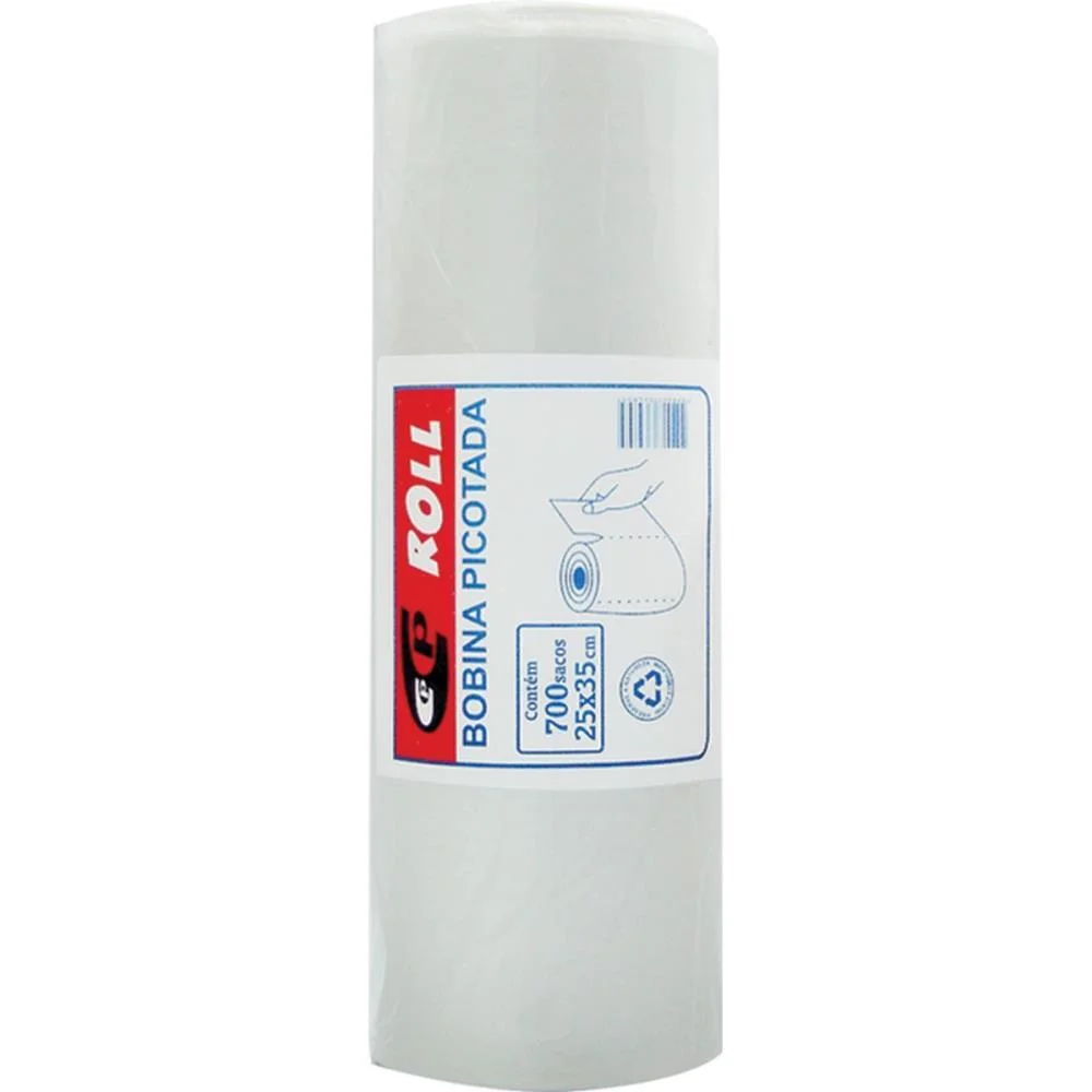 Saco Plastico Em Bobina 25X35 Picotada 2Kg. C/700Unid Central Plast (Bobina) - imagem 3