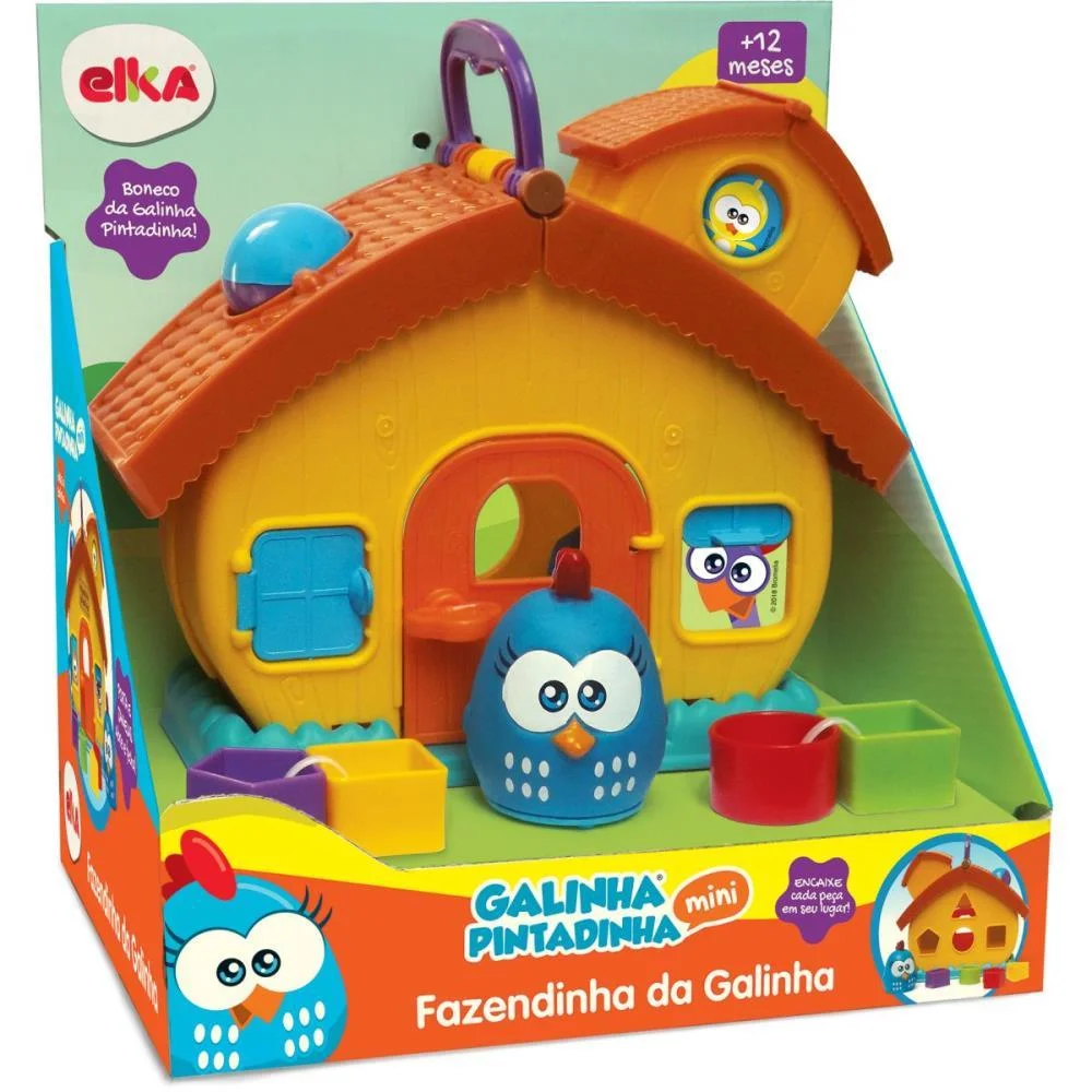 Brinquedo Educativo Galinha Pintadinha Fazendinha Elka - imagem 2