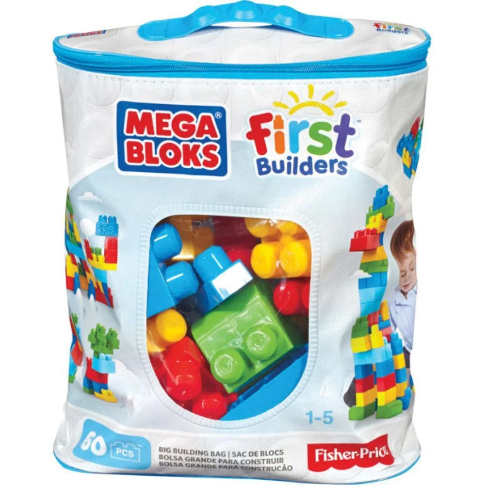 Mega Bloks Fb Sacola De Construcao Az 60P Mattel - imagem 5