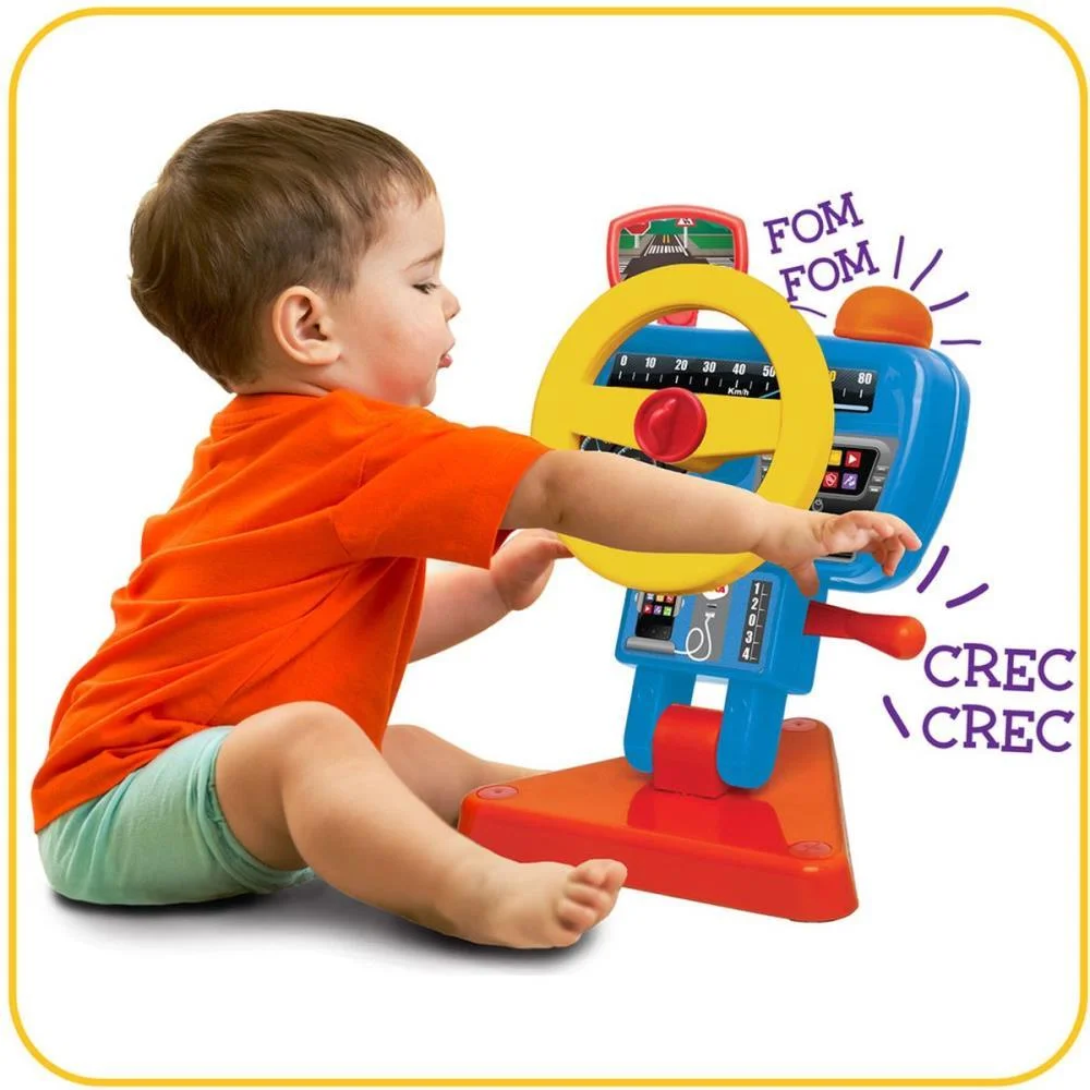 Brinquedo Para Bebe Volante Fom Fom Elka - imagem 3