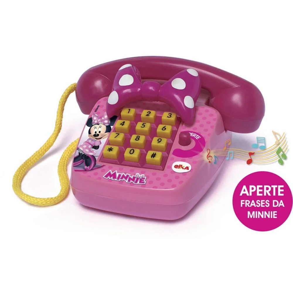 Brinquedo Educativo Minnie Foninho Sonoro Elka - imagem 3