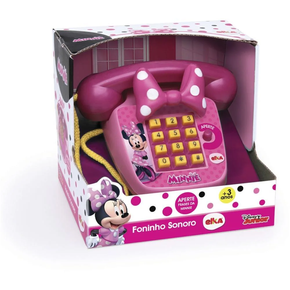 Brinquedo Educativo Minnie Foninho Sonoro Elka - imagem 4