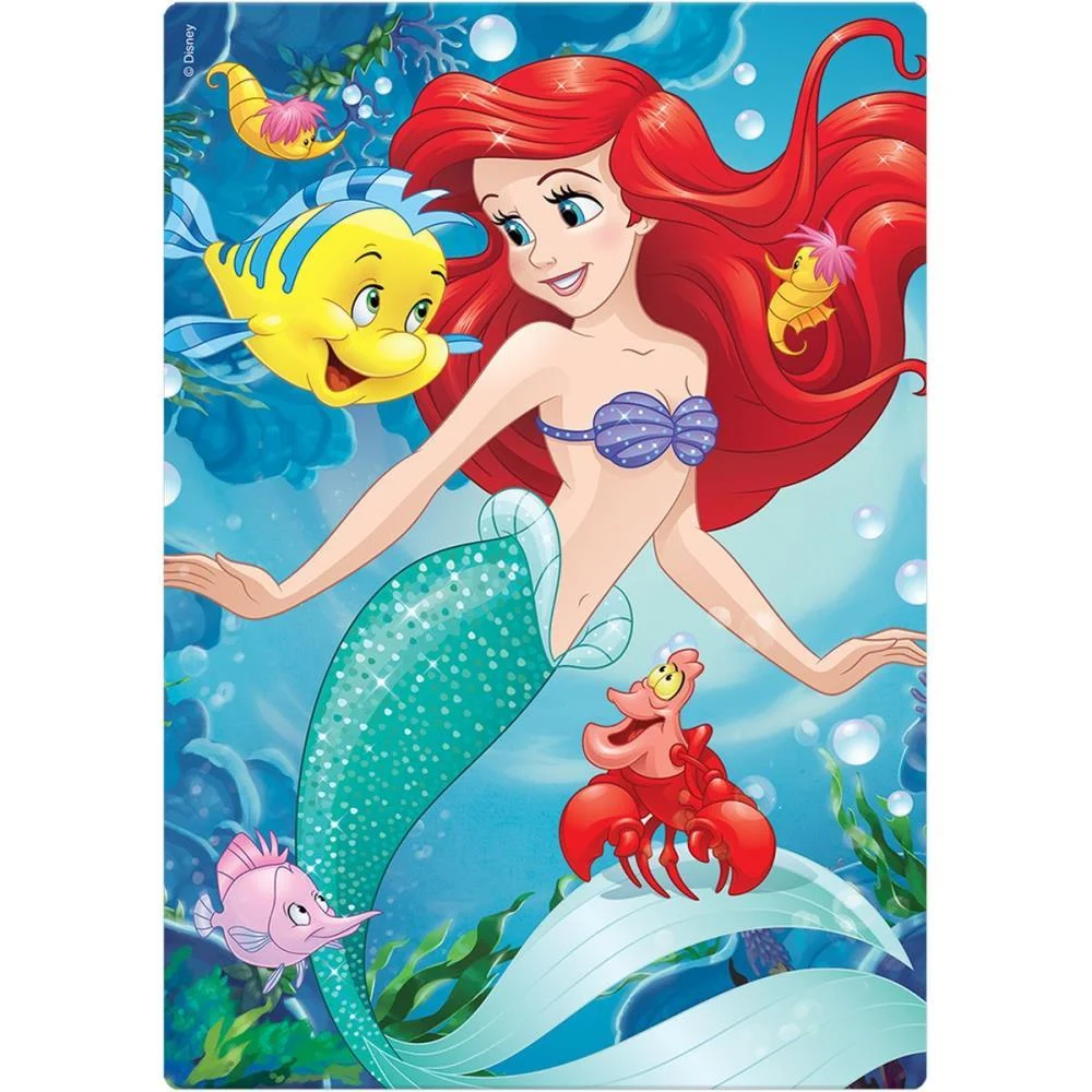 Quebra-Cabeca Cartonado Ariel 60Pcs Toyster - imagem 4