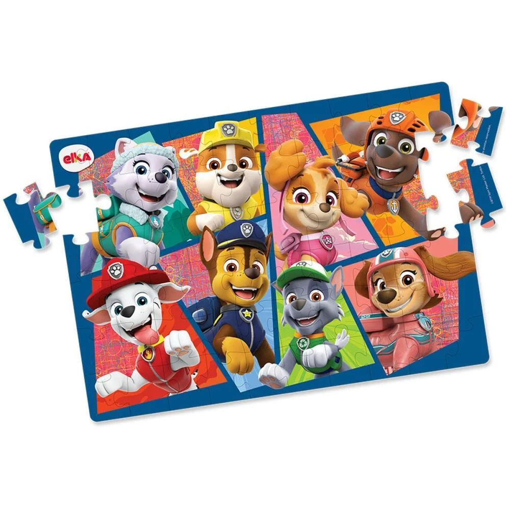 Quebra-Cabeca Cartonado Patrulha Canina 60P Lente Magi Elka - imagem 5