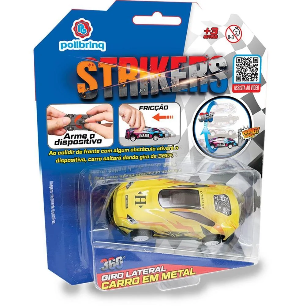 Carrinho A Friccao Strikers Colec.em Metal (S) Polibrinq - imagem 5
