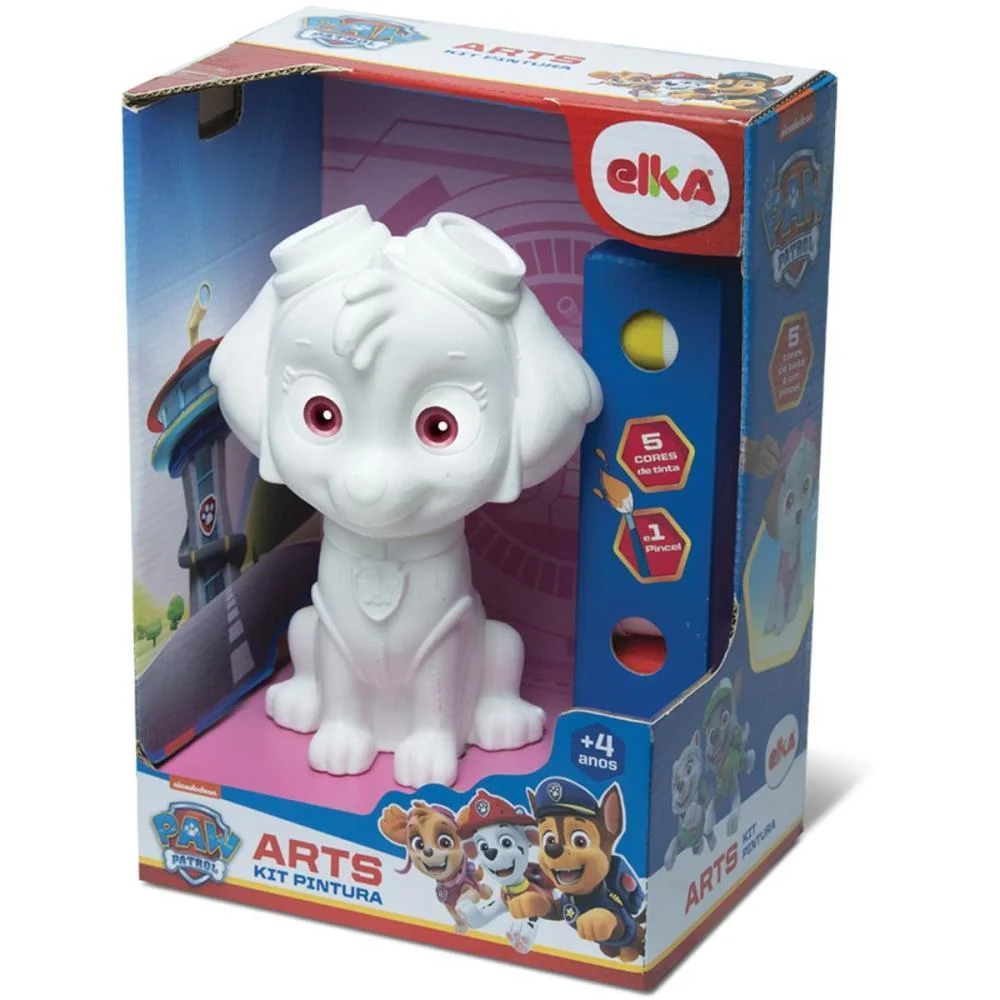 Boneco E Personagem Sky Arts Kit Pintura Guache Elka - imagem 5