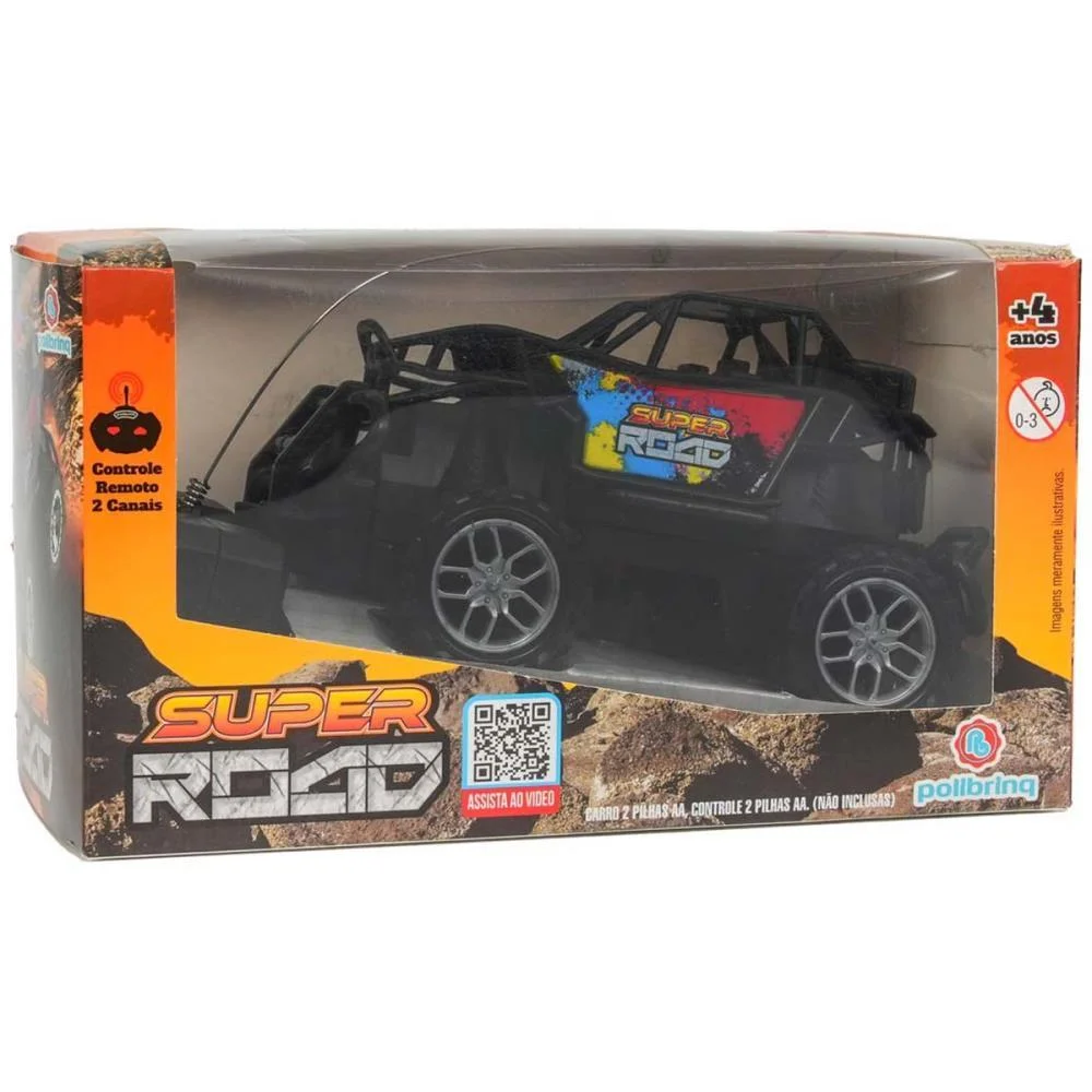 Carrinho Controle Remoto Super Road Cross 2Func/Pilha Polibrinq - imagem 4