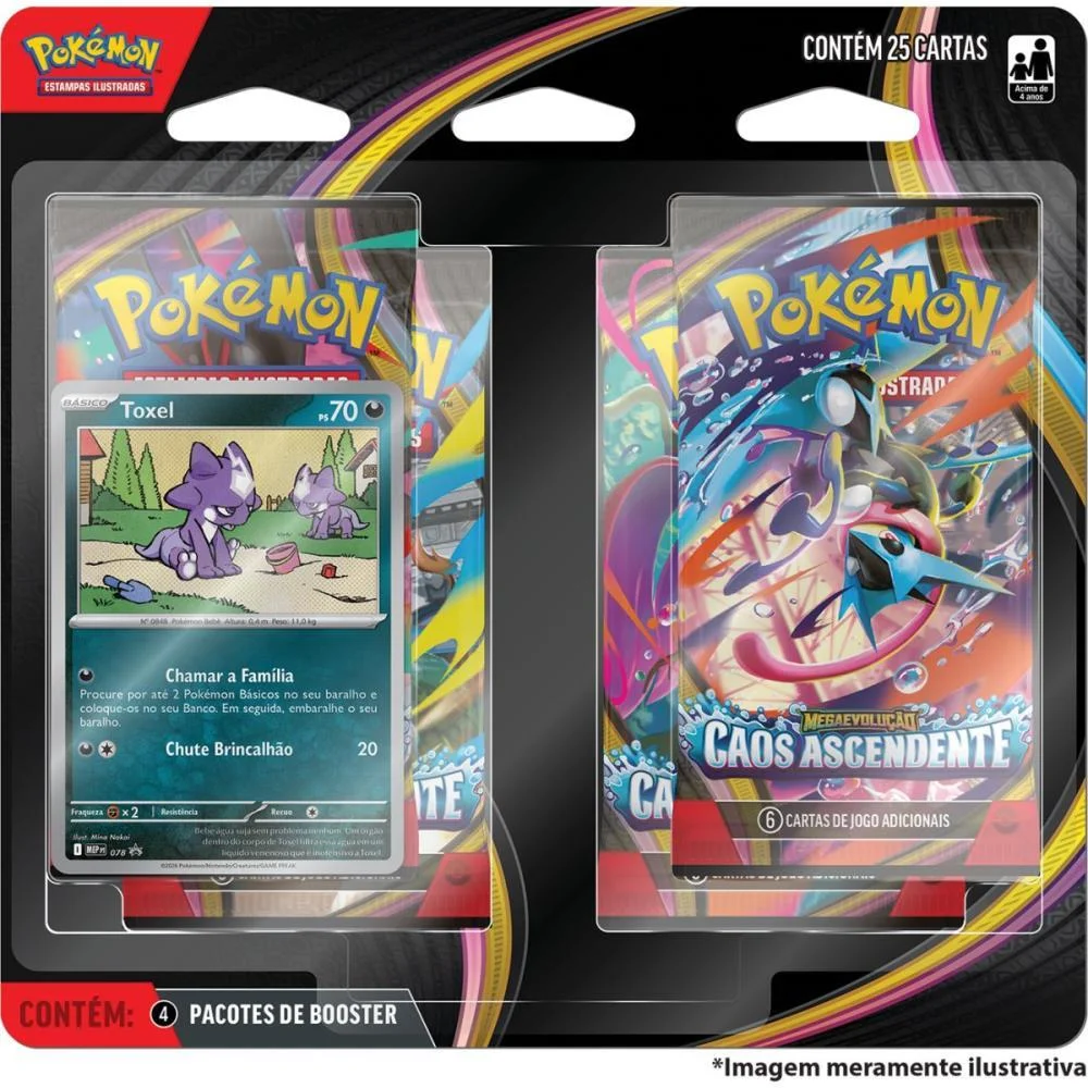 Jogo De Cartas Pokemon Me04 Caos Ascendente Copag (Bl.c/04) - imagem 4