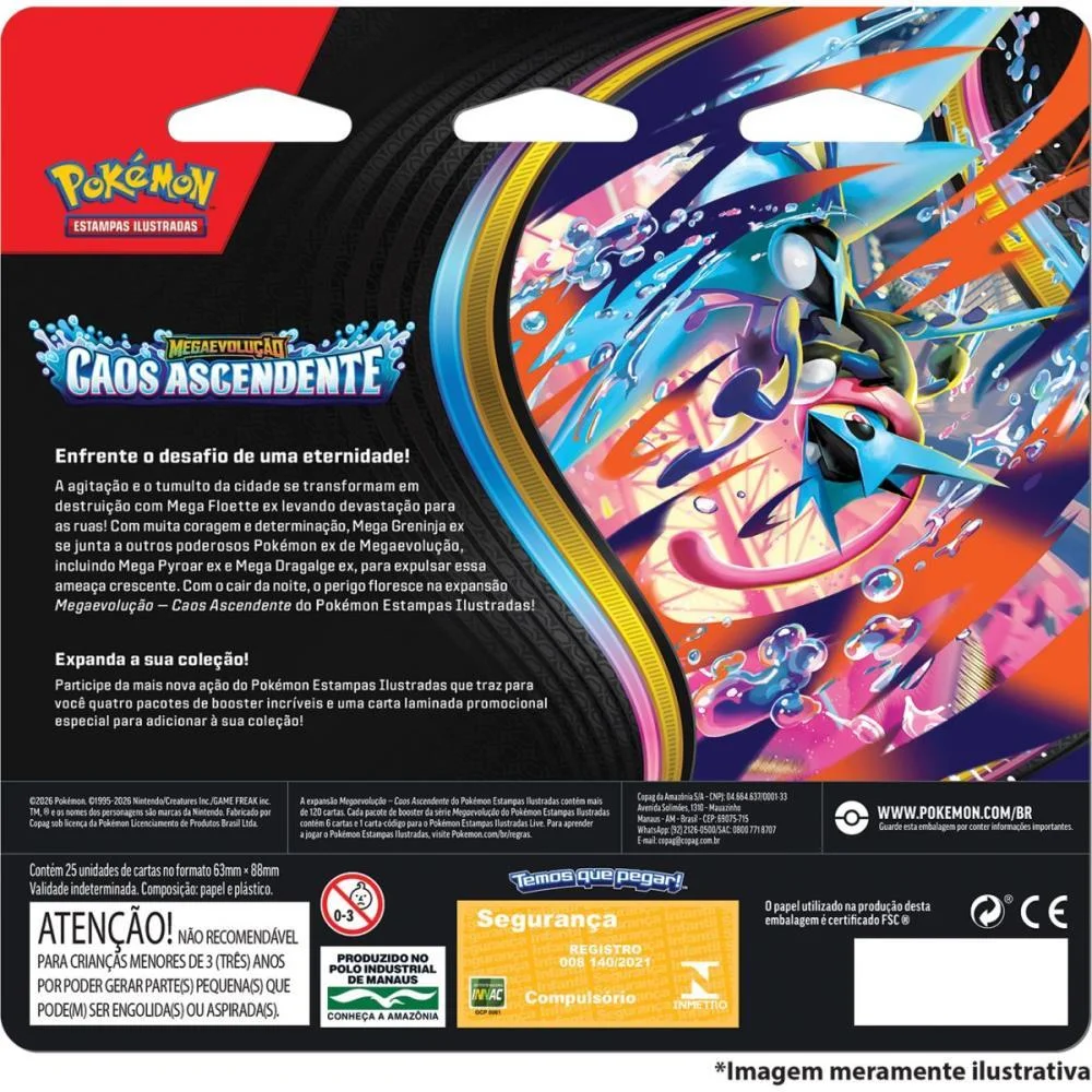 Jogo De Cartas Pokemon Me04 Caos Ascendente Copag (Bl.c/04) - imagem 5