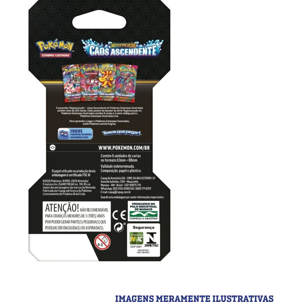 Jogo De Cartas Pokemon Me04 Caos Ascendente Copag C/ 24 Unidades - imagem 4